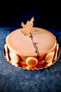 a cake on a plate